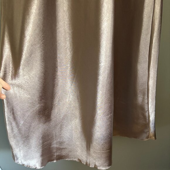 Vintage Silky Earthen Mauve Nightgown - Picture 10 of 11